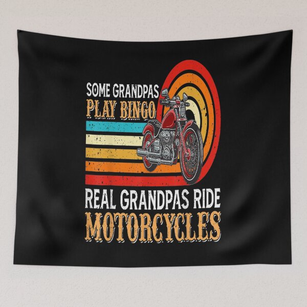 Item preview, Mens Vintage Style Real Grandpa Ride Motorcycles Father's Day designed and sold by Sarena84.