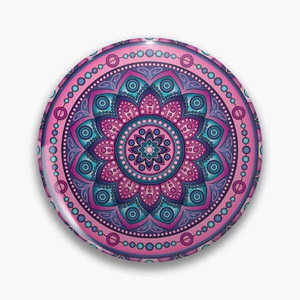 Item preview, Mandala Inspired Design in Colors #4 designed and sold by ZenDrawings.