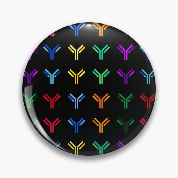 Item preview, Cartoon Antibodies - Pattern, Black Background designed and sold by Artsy-Chemist.