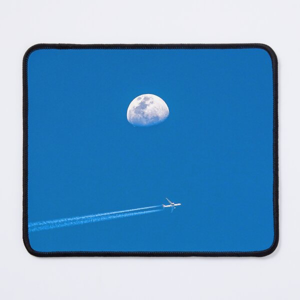 Item preview, AVIATION #4 - Jet Airliner and Contrail Passing by Moon designed and sold by DEL-Productions.