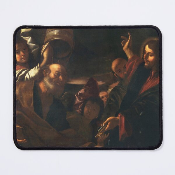 Item preview, Delivery of the Keys to Saint Peter | Mattia Preti | 1650 Renaissance Gospel Biblical Art designed and sold by CJET.