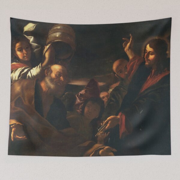 Item preview, Delivery of the Keys to Saint Peter | Mattia Preti | 1650 Renaissance Gospel Biblical Art designed and sold by CJET.