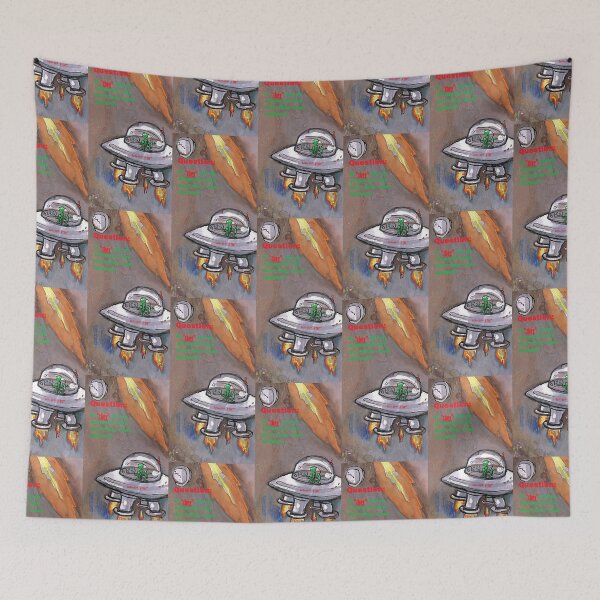 Item preview, Little green men near pan. designed and sold by judy snyder.