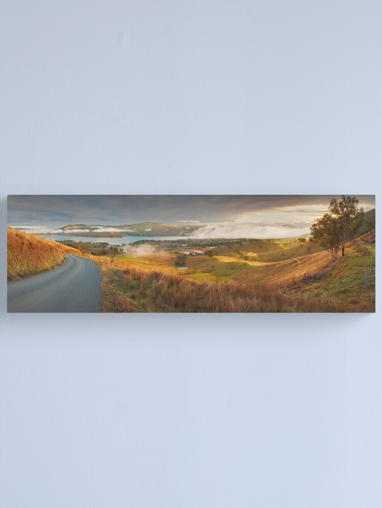 Thumbnail 1 of 3, Canvas Print, Lake Hume & Tallangatta, Victoria, Australia designed and sold by Chockstone.