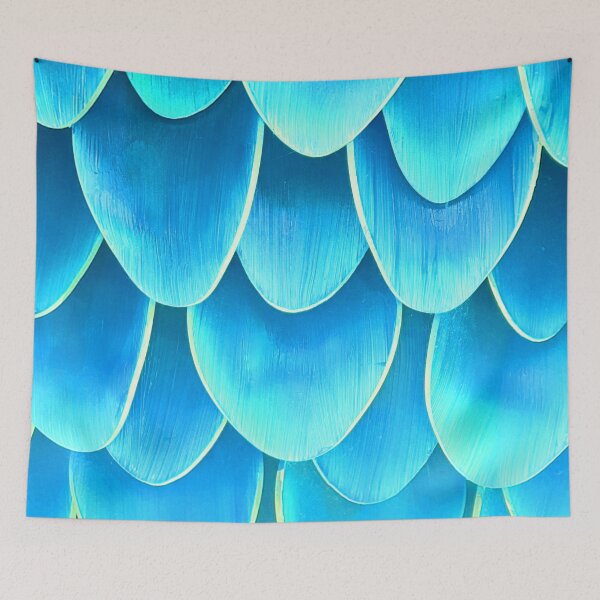 Item preview, Dripping Flower Petals in Light Blue designed and sold by Karen Simon.