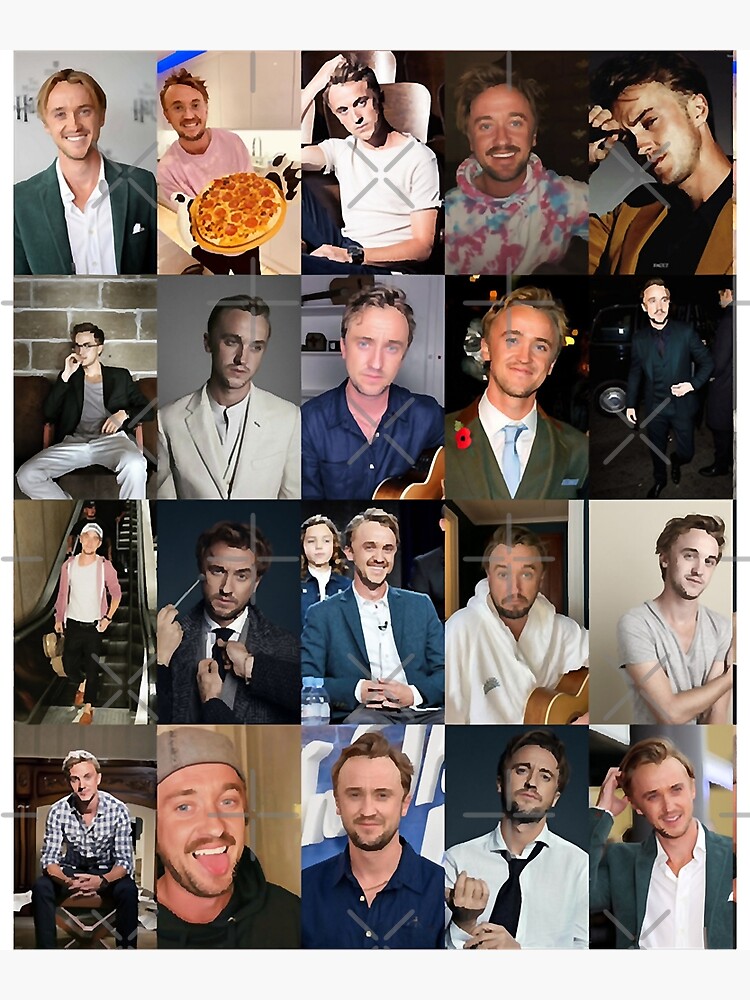 Póster «Más que impresionante gráfico de collage de Tom Felton para fan ...