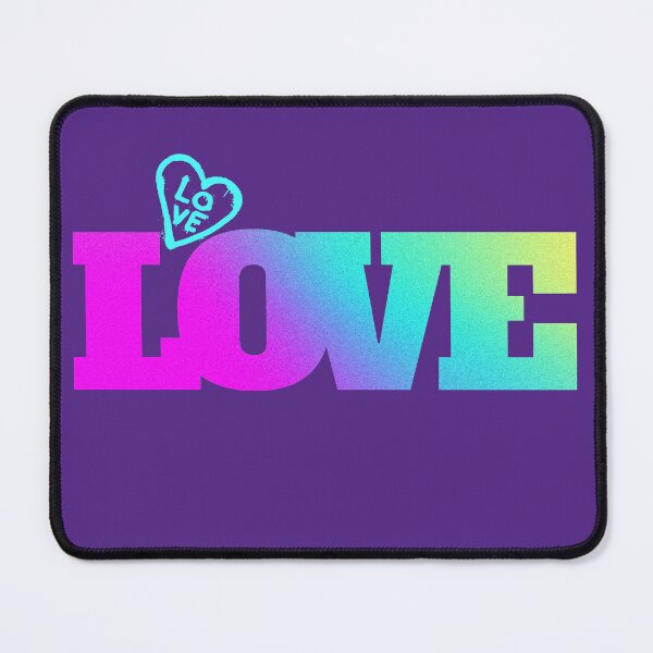 Item preview, love, love and heart, illustration with word love in bright colors and gradients. designed and sold by Malogue.