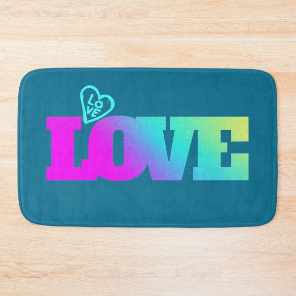 Item preview, love, love and heart, illustration with word love in bright colors and gradients. designed and sold by Malogue.
