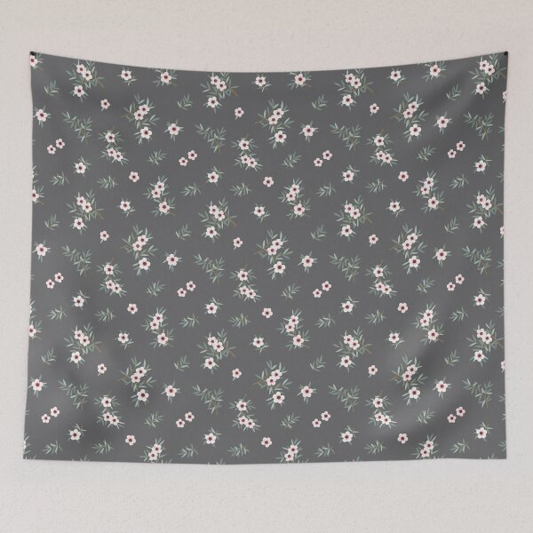 Item preview, Manuka Flower Deep Grey designed and sold by Sarah Thorpe Designs .