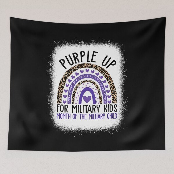 Item preview, Purple Up For Military Kids Cool Month Of The Military Child designed and sold by HaaChris-Artis.