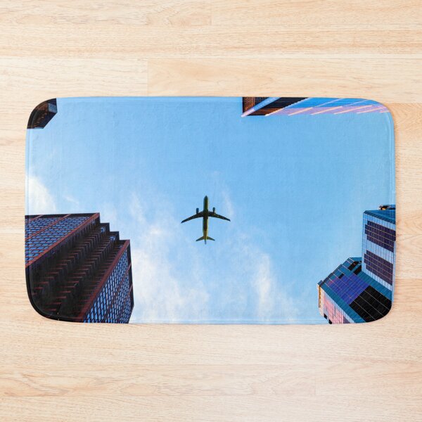 Item preview, AVIATION #6 - Jet Airliner Flying Over City Buildings designed and sold by DEL-Productions.