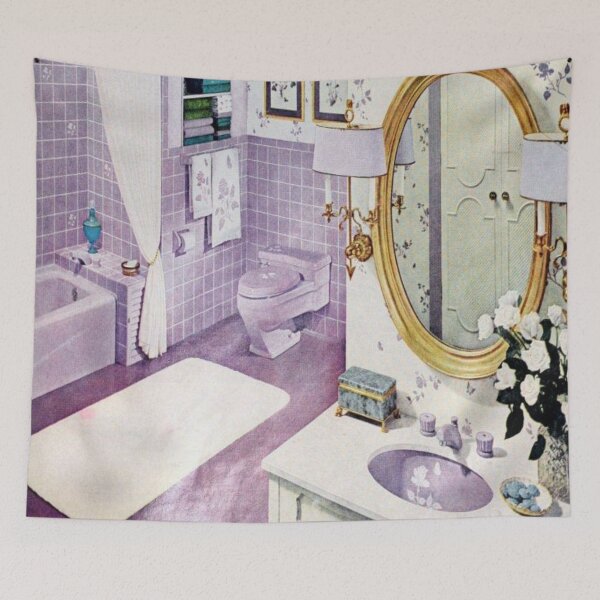 Item preview, purple bathroom designed and sold by timetodieoldman.