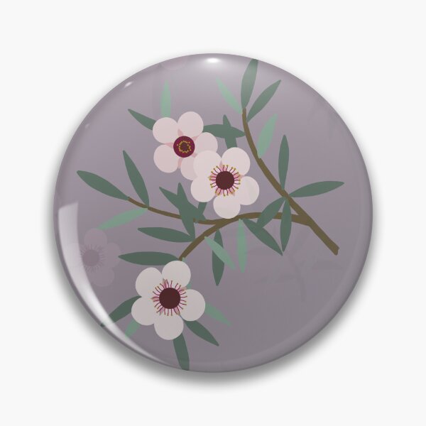 Item preview, Manuka Flower Dusky Lilac designed and sold by Sarah Thorpe Designs .