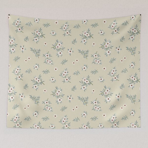 Item preview, Manuka Flower Pale Yellow designed and sold by Sarah Thorpe Designs .