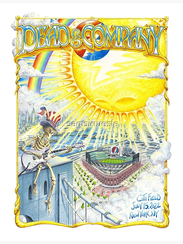 "Vintage Dead Concert At Citi Field New York 2022s Poster" Poster by