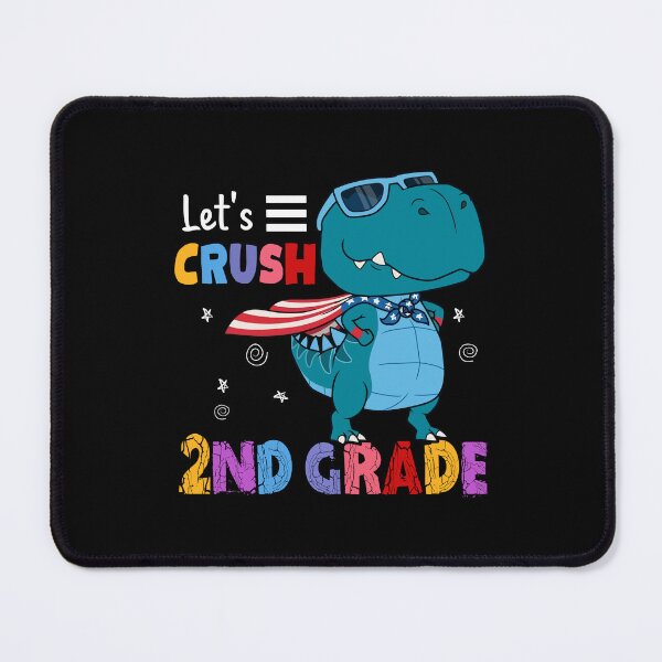 Item preview, Let's Crush 2nd Grade Funny T Rex Dinosaur Back To School Kids designed and sold by designbychow.