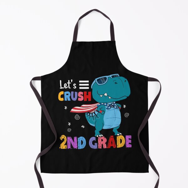 Item preview, Let's Crush 2nd Grade Funny T Rex Dinosaur Back To School Kids designed and sold by designbychow.
