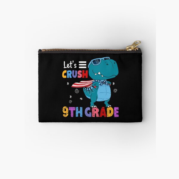 Item preview, Let's Crush 9th Grade Funny T Rex Dinosaur Back To School Kids designed and sold by designbychow.