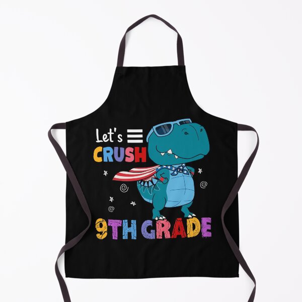 Item preview, Let's Crush 9th Grade Funny T Rex Dinosaur Back To School Kids designed and sold by designbychow.