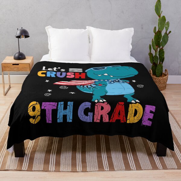 Item preview, Let's Crush 9th Grade Funny T Rex Dinosaur Back To School Kids designed and sold by designbychow.