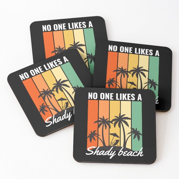 Item preview, No One Likes A Shady Beach | Funny Summer And Beach Quotes designed and sold by chetan786.