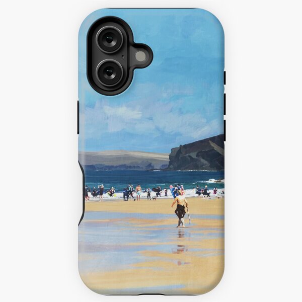 Item preview, Harlyn Bay, Cornwall, Original Illustration  designed and sold by synchroelectric.