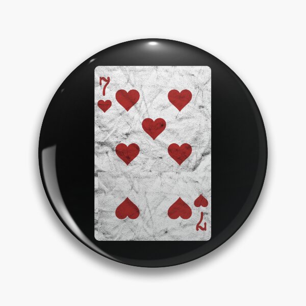 Item preview, Playing Cards 7 of Hearts (distressed design) designed and sold by siggyspatsky.