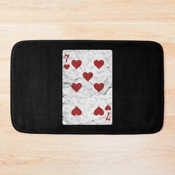 Item preview, Playing Cards 7 of Hearts (distressed design) designed and sold by siggyspatsky.