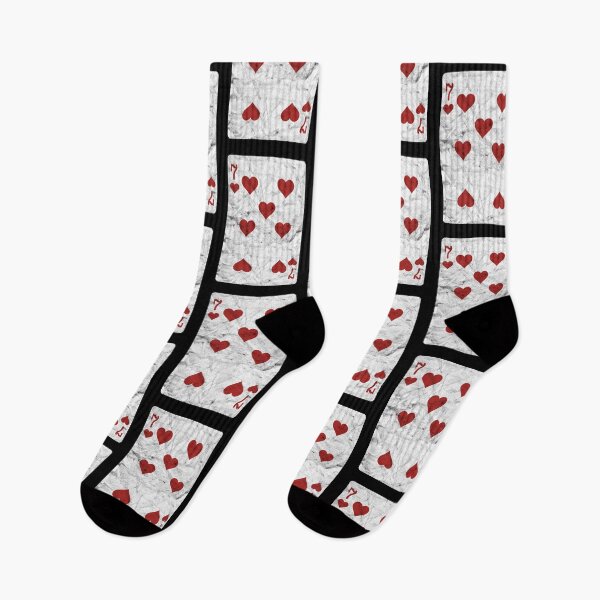 Item preview, Playing Cards 7 of Hearts (distressed design) designed and sold by siggyspatsky.