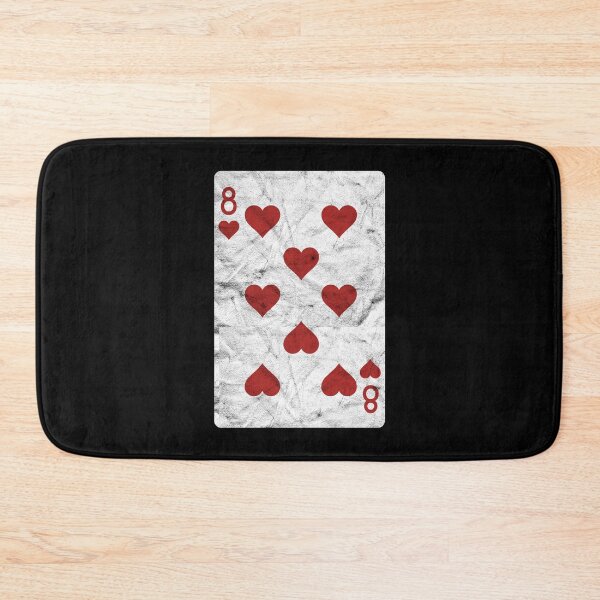 Item preview, Playing Cards 8 of Hearts (distressed design) designed and sold by siggyspatsky.