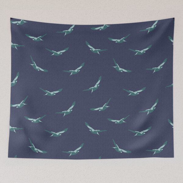 Item preview, Magpie -Blue designed and sold by Sarah Thorpe Designs .