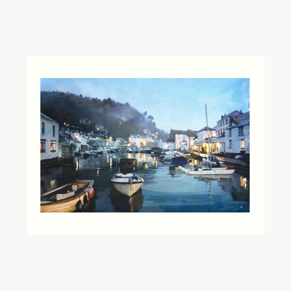 Polperro, Cornwall, Original Illustration. Art Print