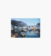 Polperro, Cornwall, Original Illustration. Art Board