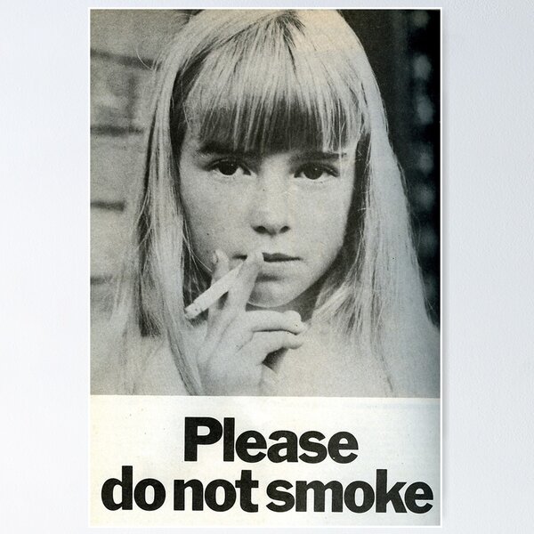 Item preview, please do not smoke poster classic  designed and sold by tinachristn.