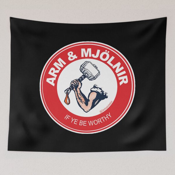 Item preview, Arm & Mjolnir T-Shirt designed and sold by Xesrosefi92.