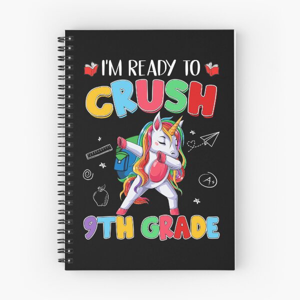 Item preview, I'm Ready To Crush 9th Grade Dabbing Unicorn Back to School Girls designed and sold by ChristYoung90.