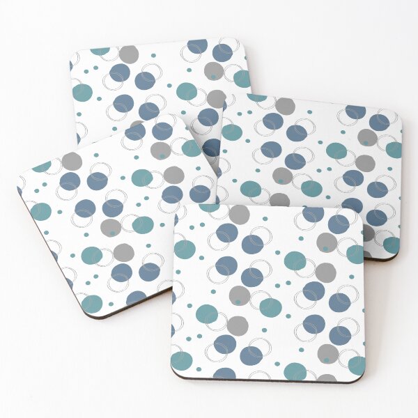 Item preview, Circle patterns -Blue and Grey designed and sold by noiramcreates.