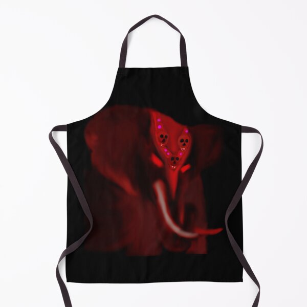 Item preview, Red fading gothic elephant spirit decorated with skulls designed and sold by Phoebe-skg.