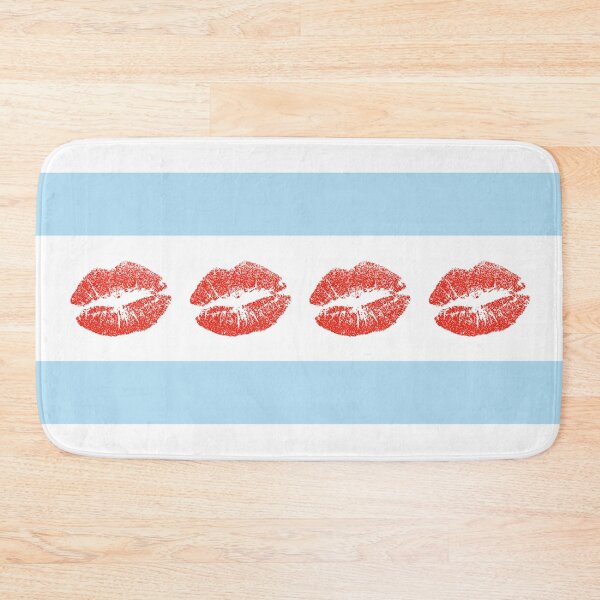 Item preview, Chicago Flags with Lips designed and sold by ArtThatGlitters.