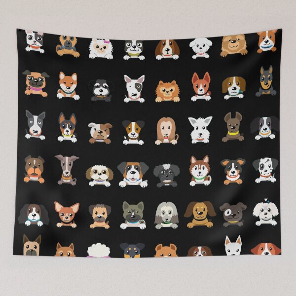 Item preview, Cute dog faces designed and sold by FGCART.