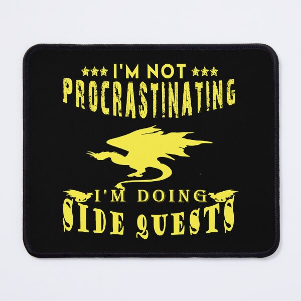 Item preview, I'm Not Procrastinating I'm Doing Side Quests, Dungeon and Dragons Master Shirt, Funny Gif designed and sold by Louie Robel.