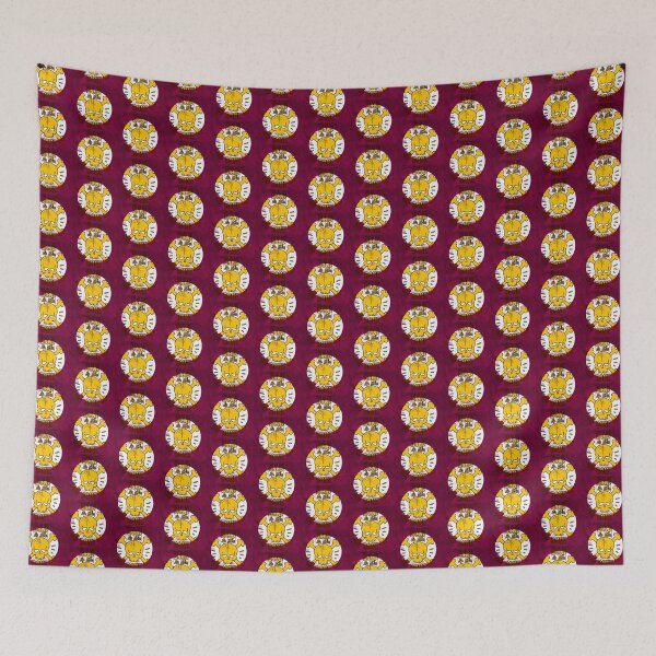 Item preview, Bad To The Bone Skull And Crossbones Yellow And Maroon designed and sold by CreativeCranium.