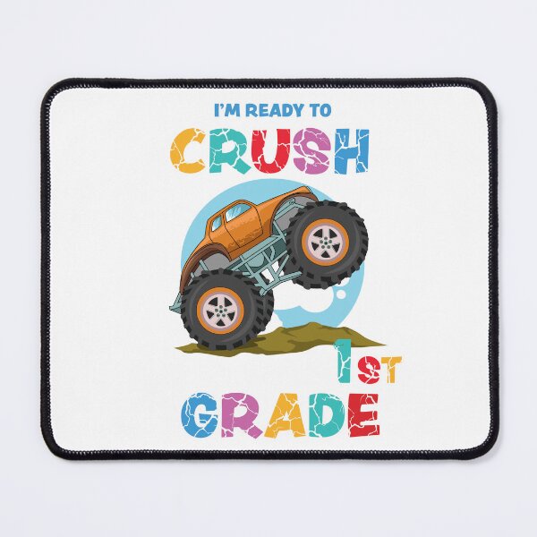 Artikelvorschau, Kinder, ich bin bereit, den Monstertruck der 1. Klasse zu zerquetschen entworfen und verkauft von R&BApparel.