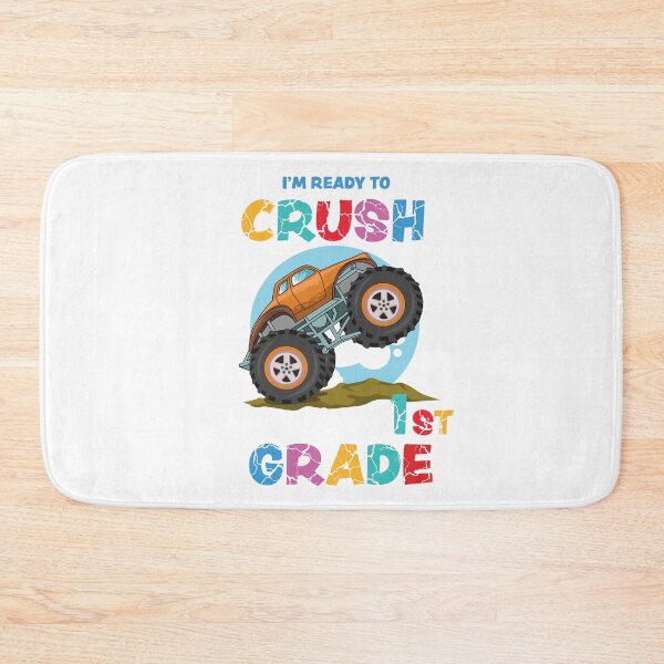 Artikelvorschau, Kinder, ich bin bereit, den Monstertruck der 1. Klasse zu zerquetschen entworfen und verkauft von R&BApparel.