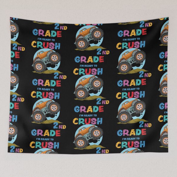 Item preview, Kids Im Ready To Crush 2nd Grade Monster Truck designed and sold by R&BApparel.