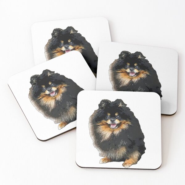 Item preview, Pomeranian Black and Tan Cute Puppy Dog designed and sold by ElegantCat.