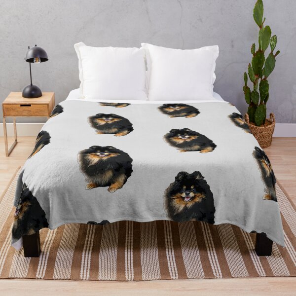 Item preview, Pomeranian Black and Tan Cute Puppy Dog designed and sold by ElegantCat.