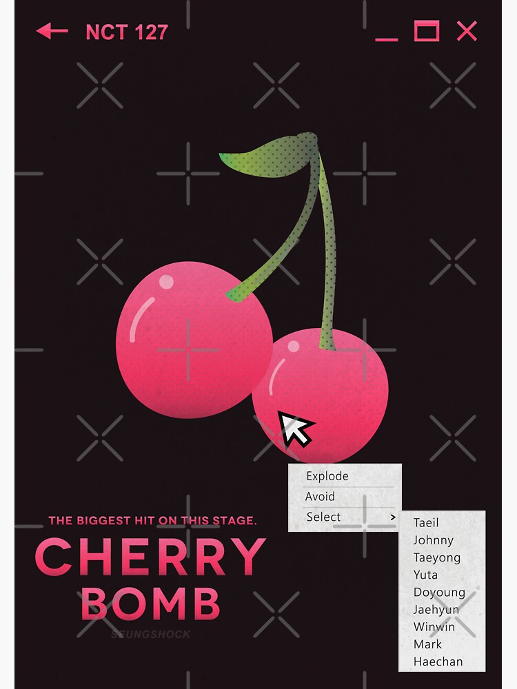 "cherry bomb select" Sticker for Sale by swts Redbubble