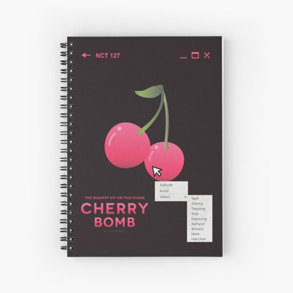 cherry bomb: select Spiral Notebook