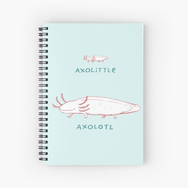 Axolittle Axolotl Spiral Notebook